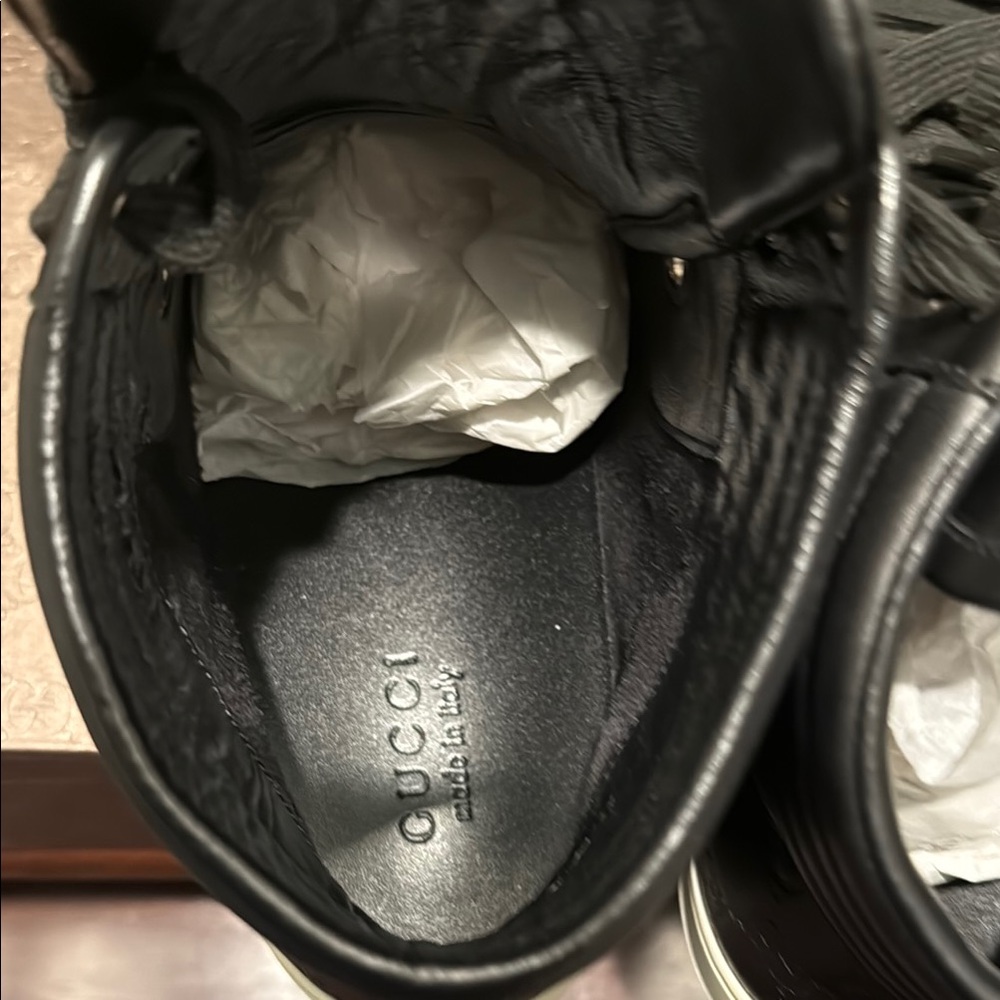 Gucci Black High-Top Sneakers - Picture 5 of 8